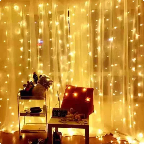 Christmas Lights Curtain Garland Merry Christmas Decorations For Home Christmas Ornaments Xmas Gifts Navidad 2024 New Year Decor - Image 5