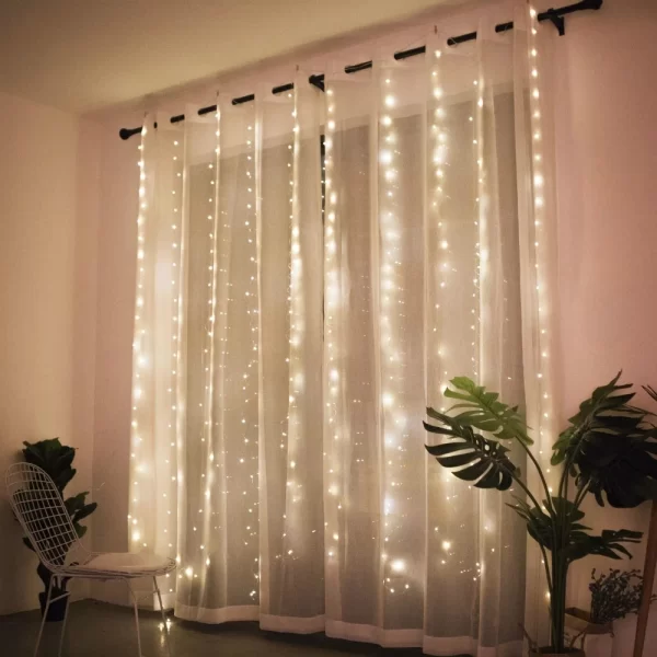 Christmas Lights Curtain Garland Merry Christmas Decorations For Home Christmas Ornaments Xmas Gifts Navidad 2024 New Year Decor - Image 4