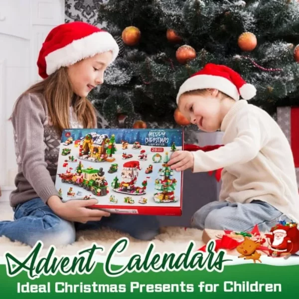 2024 Christmas Advent Calendar 24 Days Countdown Surprise Blind Box Building Blocks Puzzle Assembly Toys For Kids Adult Gifts - Image 4