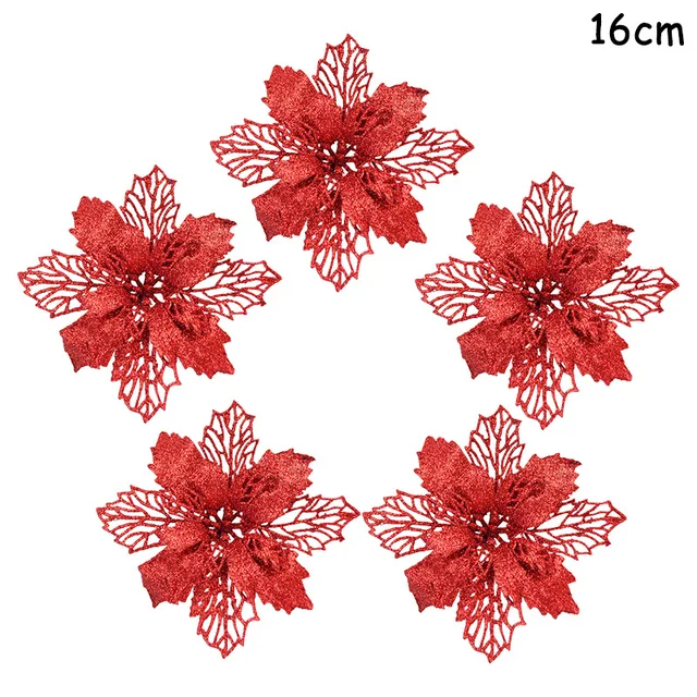 5pcs red flower-350853