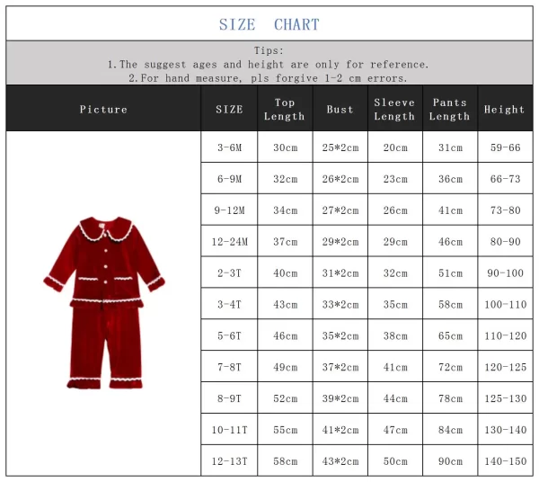 2024 Christmas Kids Costume Red Velvet Long Sleeve Pyjamas Sets Family Match Toddler Boy Girl Robes Dress Suit Xmas Gift Clothes - Image 6