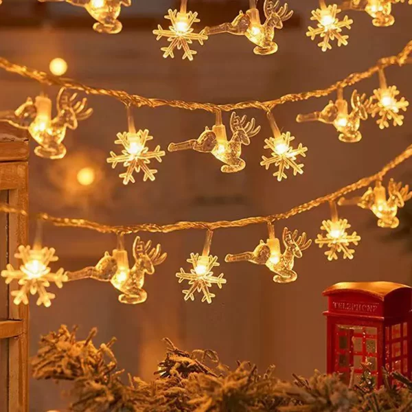 Snowflake Tree LED Light Christmas Decoration 2024 Home Hanging Garland Christmas Tree Decor Ornament Navidad Xmas Gift New Year - Image 3