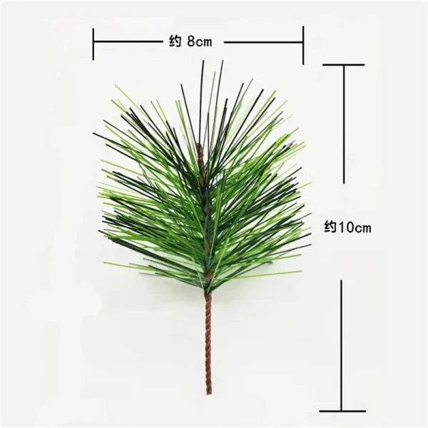 20PCS Christmas PVC Simulation Pine Needles Decor Pine Branch Artificial Plant Pendant Diy Festival Xmas New Year Home Ornaments - Image 6