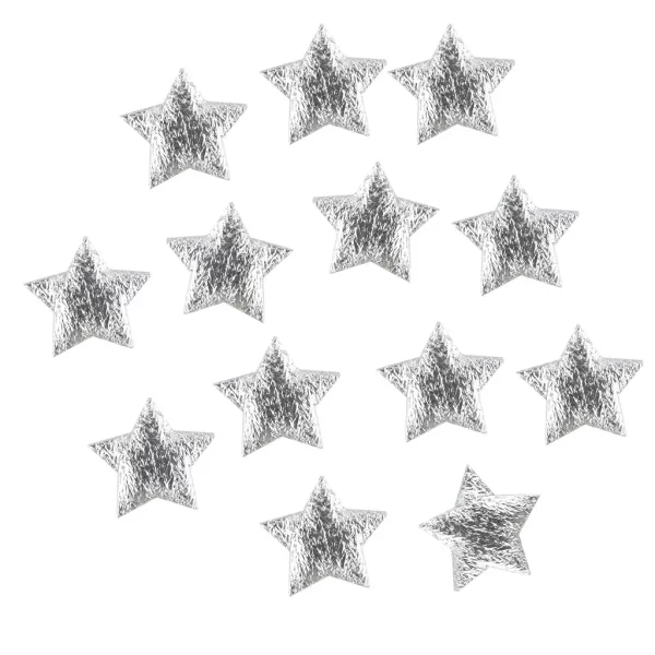 100pc Gold Silver Cloth Christmas Five-pointed Star Confetti Home Decoration Christmas Tree Ornaments - Image 5