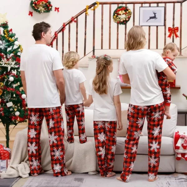 Merry Christmas Santa Tree Print Pajamas Set Short Sleeve Adults Kids Matching Outfits Soft Loose Sleepwear Xmas Family Look Pjs - Image 2