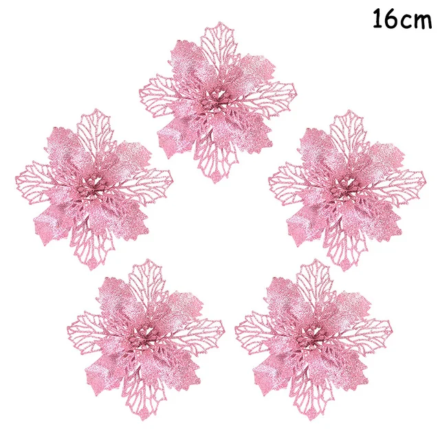 5pcs pink flower