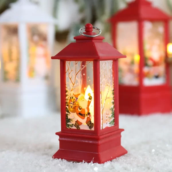 New Christmas Wind Lamp Candle Table Lamp Small Night Lamp Elderly Snowman Christmas Decoration Small Night Lamp Desktop Decorat - Image 5