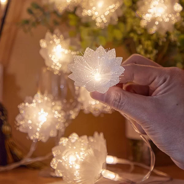 2/3M LED Fiber Optic Fairy Light Battery-operated Garland Christmas Decoration Party New Year's Decor Artificial Flowers Festoon - Image 4