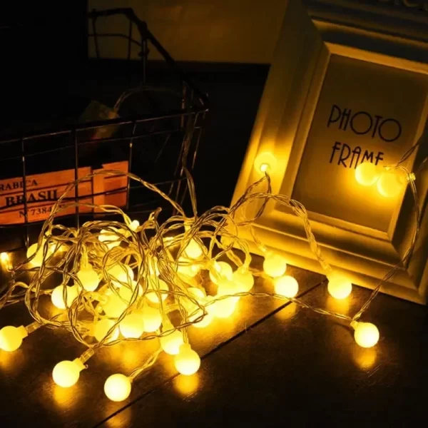 10M USB/Battery Power Ball LED String Lights Garland Lights Outdoor Lamp Wedding Garden Fairy Lights Christmas Decoration - Image 5