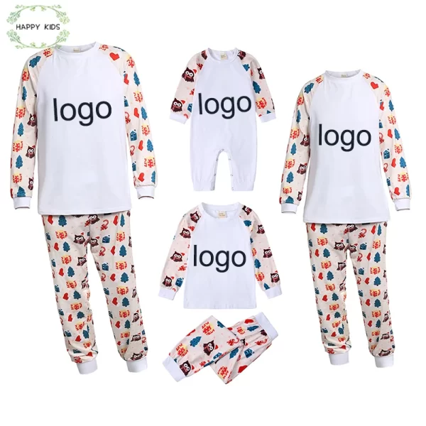 2024 New DIY Add Own Personalized Father Mother Children&Baby Sleepwear Christmas Pajamas Clothes Family Matching Outfits Custom