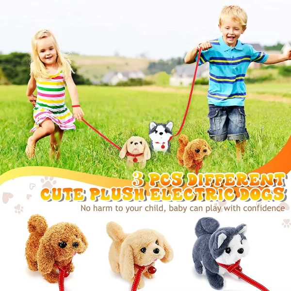 Electric Simulation Dog Plush Toys Interactive 18CM Dog Robot Walking Barking Tail Wagging Toy for Kids Birthday Christmas Gift - Image 6