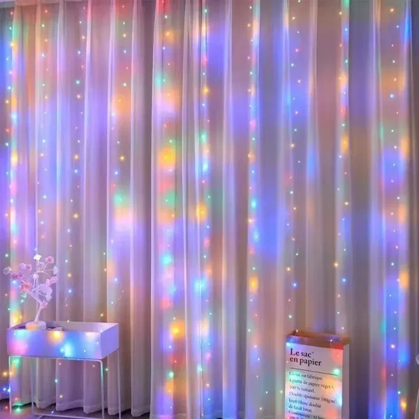 1pc USB 3x3/3*2/3*1 LED Curtain Bedroom Lights Christmas Garland Fairy Light Festoon Wedding Home Bedroom Decoration Lighting - Image 2