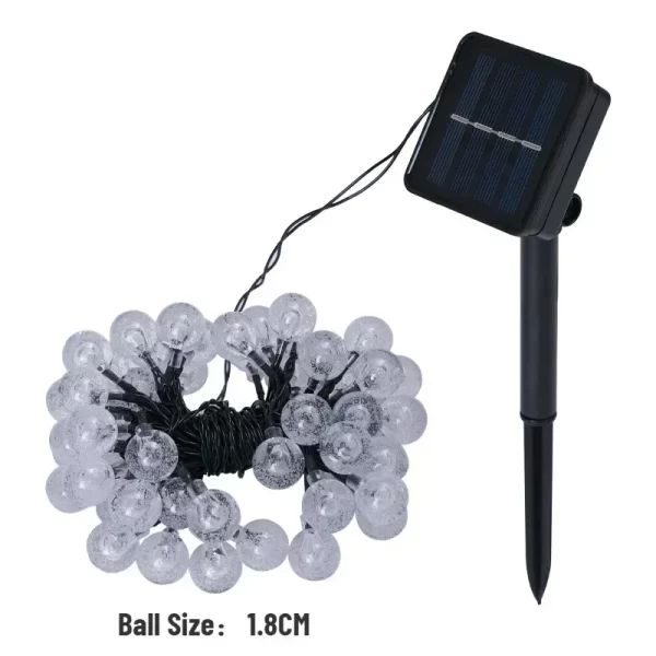 100 LED Solar Light Outdoor IP65 Waterproof String Fairy Lamps Solar Garden Garlands Christmas Decoration 12M - Image 4