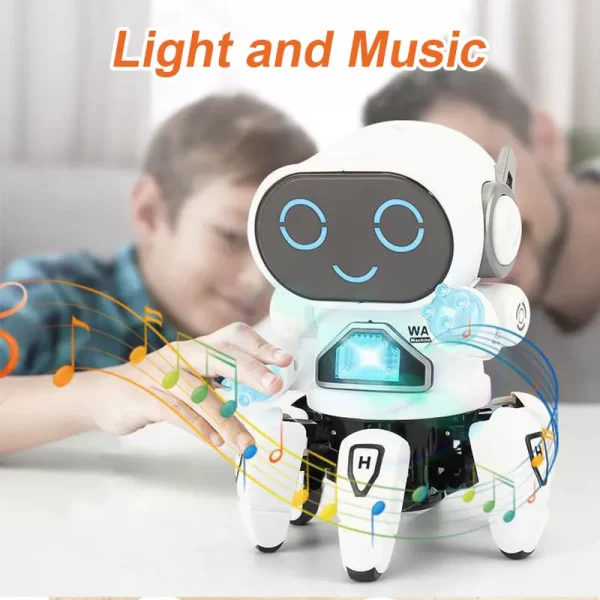 Intelligent Electric Dancing Robot Toys for Kids with LED Flashing Lights and Music Walking Robot Toys for Boys Girls Xmas Gifts - Image 3