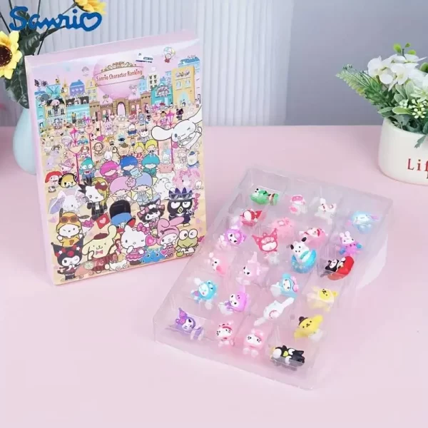 Miniso Sanrio Christmas Advent Calendar Anime Figure Models Juguetes Advent Surprise Toys For Children 2024 Navidad Gift - Image 4