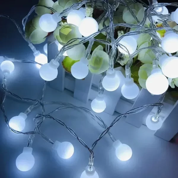 10M USB/Battery Power Ball LED String Lights Garland Lights Outdoor Lamp Wedding Garden Fairy Lights Christmas Decoration - Image 4