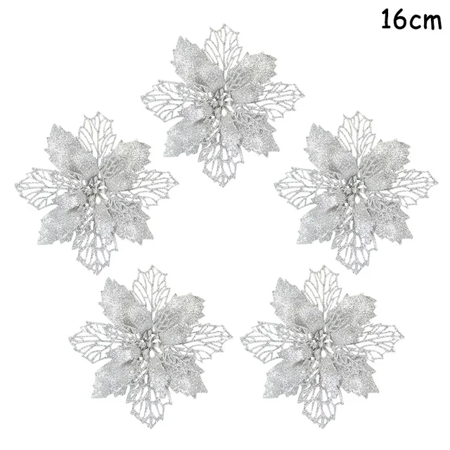5pcs silver flower-29