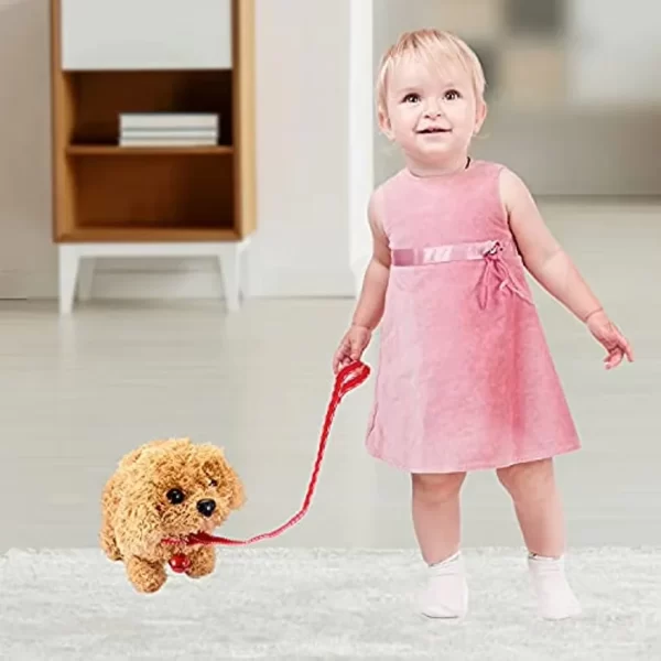 Electric Simulation Dog Plush Toys Interactive 18CM Dog Robot Walking Barking Tail Wagging Toy for Kids Birthday Christmas Gift - Image 3