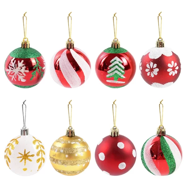 6Pcs/box 6cm Christmas Ball Ornaments Xmas Tree Hanging Pendant Christmas Decorations for Home 2024 Navidad Natal New Year Gift - Image 6