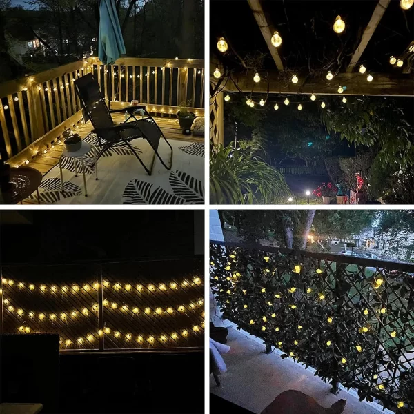 Solar Bubble Ball String Lights LED Outdoor Garden Decoration Light 8 Modes Waterproof Christmas Lights Patio Holiday Party - Image 6