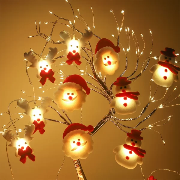 Snowman Christmas LED Garland String Light Merry Christmas Decorations For Home 2024 Xmas Tree Ornament Navidad New Year Gifts - Image 6