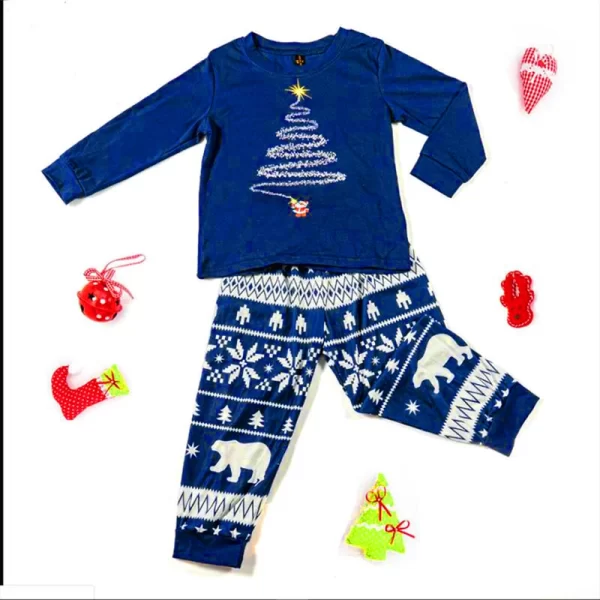 Family Christmas Pajamas 2023 Mother Father Kids Matching Clothes Look Outfit Mommy And Me New Year's Costumes Pyjamas - Image 5