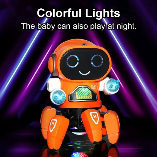 Intelligent Electric Dancing Robot Toys for Kids with LED Flashing Lights and Music Walking Robot Toys for Boys Girls Xmas Gifts - Image 5