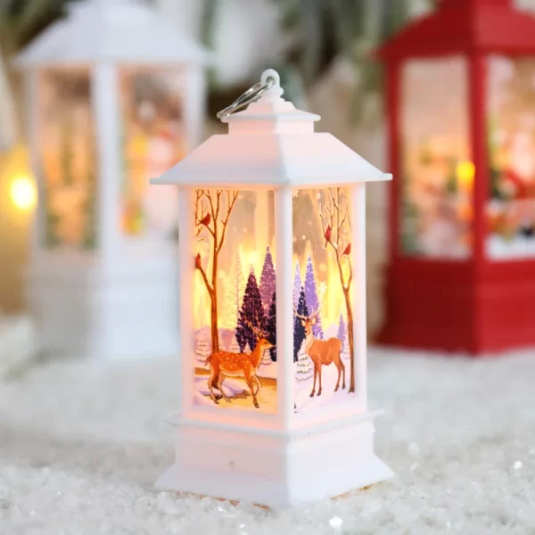 New Christmas Wind Lamp Candle Table Lamp Small Night Lamp Elderly Snowman Christmas Decoration Small Night Lamp Desktop Decorat - Image 4