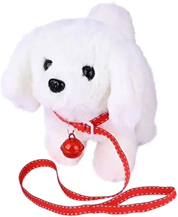 Electric Simulation Dog Plush Toys Interactive 18CM Dog Robot Walking Barking Tail Wagging Toy for Kids Birthday Christmas Gift