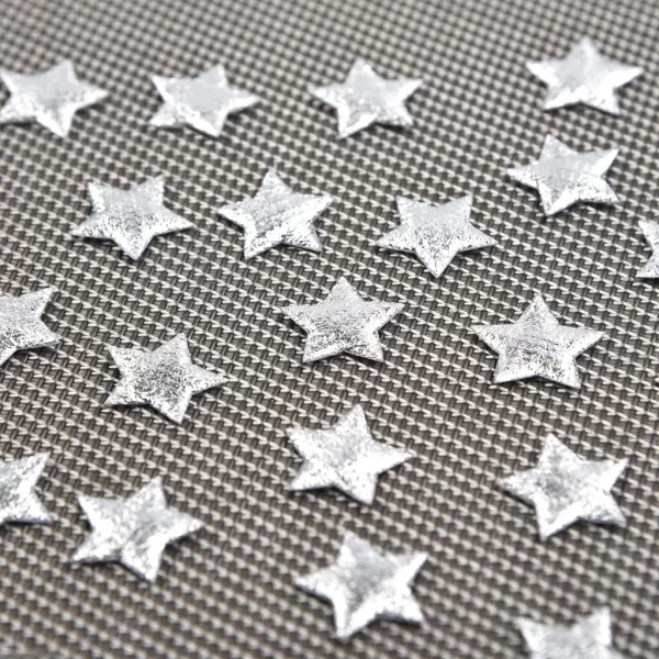 100pc Gold Silver Cloth Christmas Five-pointed Star Confetti Home Decoration Christmas Tree Ornaments - Image 4