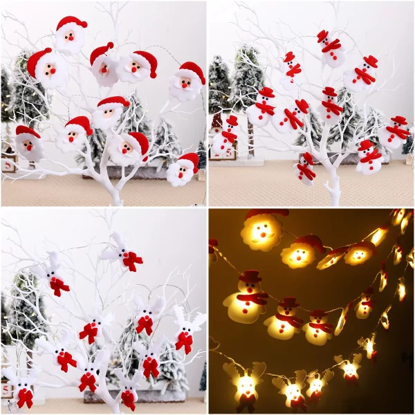 Snowman Christmas LED Garland String Light Merry Christmas Decorations For Home 2024 Cristmas Tree Ornament Xmas Navidad Gifts - Image 4