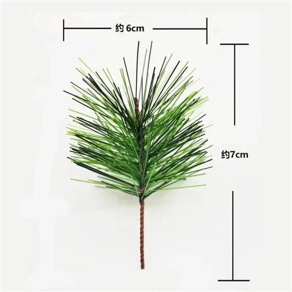 20PCS Christmas PVC Simulation Pine Needles Decor Pine Branch Artificial Plant Pendant Diy Festival Xmas New Year Home Ornaments - Image 4