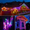 4Pack 400 LED Solar Light Outdoor Lamp String Lights For Holiday Christmas Party Waterproof Fairy Lights Garden Garland Copper - Image 3