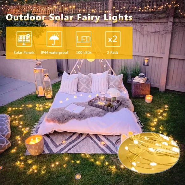 7M/12M/22/32M Solar LED Fairy Light Outdoor Festoon LED Waterproof Garland String Lights Christmas Party Garden Solar Lamp Decor - Image 4