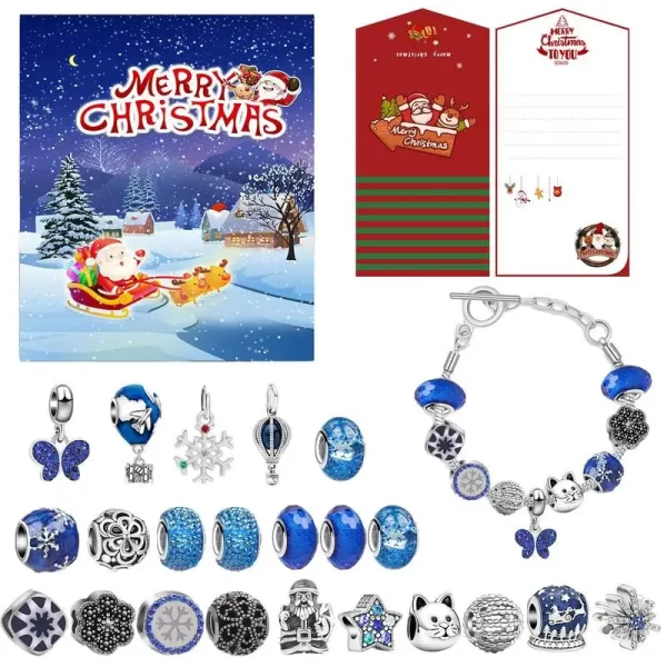 Christmas Jewellery Advent Calendar Surprise Blind Box Set Girls Countdown Calendar Creative Ornaments Christmas Child Gifts