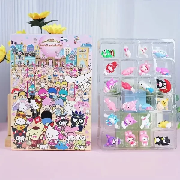 Miniso Sanrio Christmas Advent Calendar Anime Figure Models Juguetes Advent Surprise Toys For Children 2024 Navidad Gift - Image 2