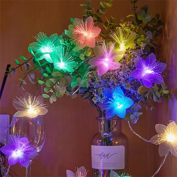 2/3M LED Fiber Optic Fairy Light Battery-operated Garland Christmas Decoration Party New Year's Decor Artificial Flowers Festoon - Image 6