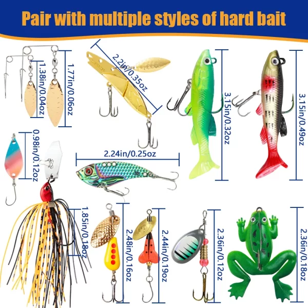 Advent Calendar Fishing Tackle Set 24X Christmas Countdown Calendar With Fishing Lures Set Christmas Fishing Countdown Calendar - Image 5